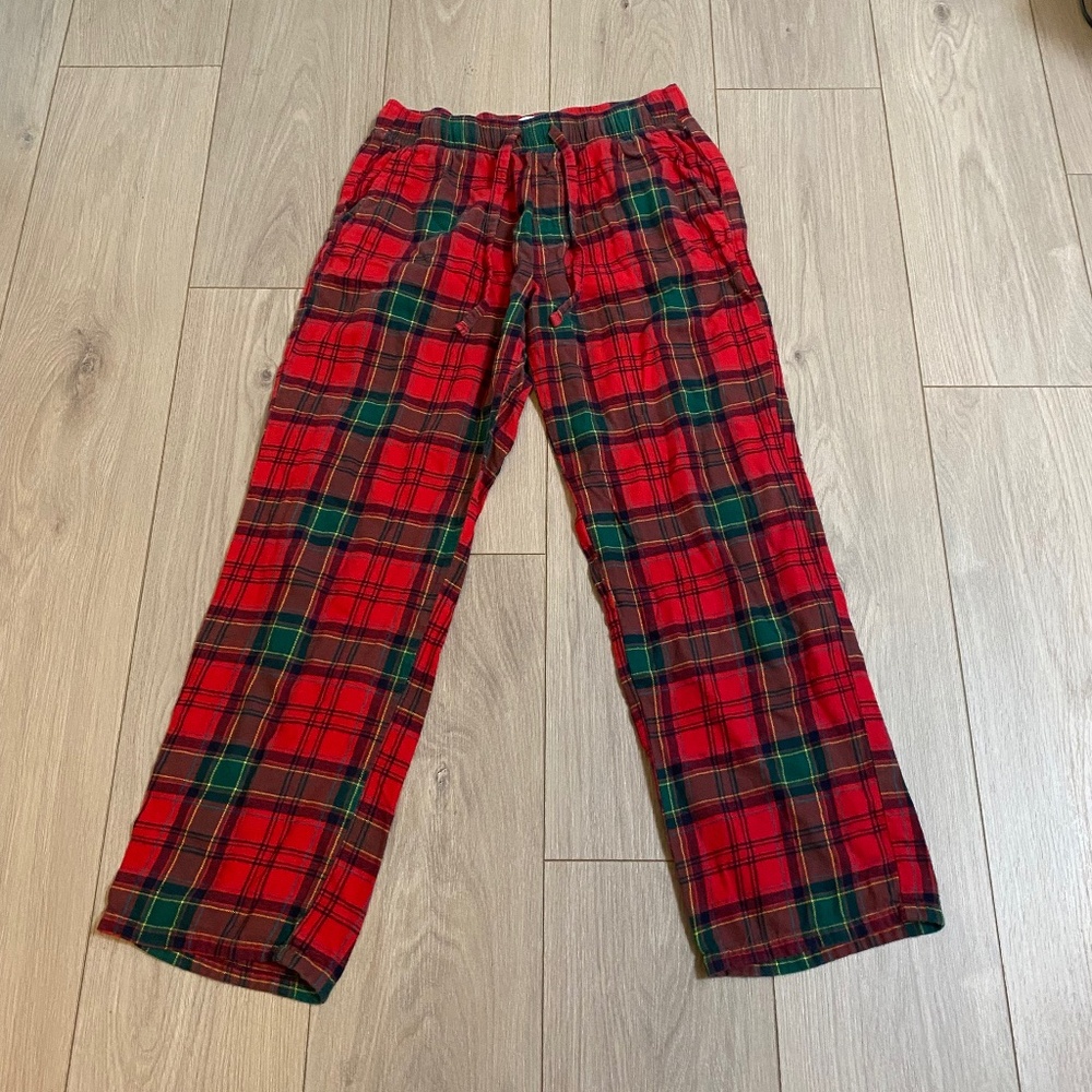 Old Navy Red Green Plaid Pajama Pants Medium